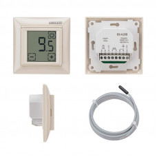 Терморегулятор цифровой RX-419B сенсорный, совместим с Legrand серии Valena, бежевый REXANT