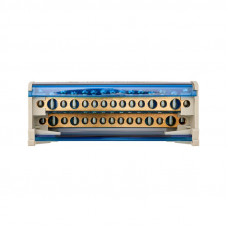 Шина на DIN-рейку в корпусе (кросс-модуль) 2х15 REXANT