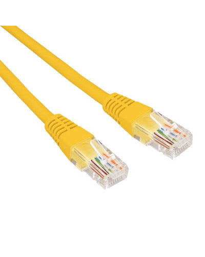 Патч-корд U/UTP, CAT 6, RJ45-RJ45, 26AWG, LSZH, желтый, 0,3м REXANT