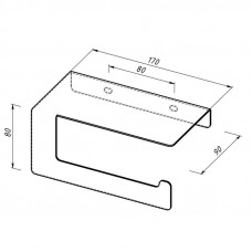 Держатель для туалетной бумаги с полкой хранения, белый REXANT