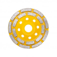 Чашка алмазная шлифовальная, двухрядная, 115х22,2мм KRANZ