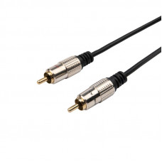 Шнур Стерео 3,5мм - 2 RCA, 1,5м, Gold-металл REXANT