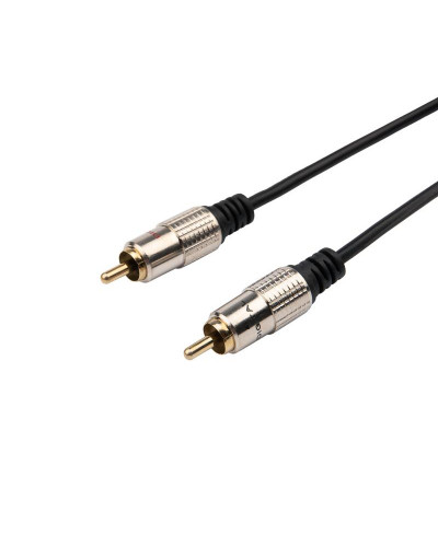 Шнур Стерео 3,5мм - 2 RCA, 1,5м, Gold-металл REXANT