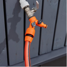 Разветвитель 2-х канальный на кран 1/2'-3/4' ЧЕТЫРЕ СЕЗОНА