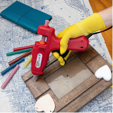 Пистолет клеевой, 60Вт, Ø11мм, с кнопкой, блистер REXANT