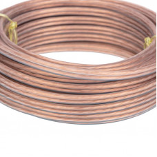 Кабель акустический 2х0,75мм², прозрачный BLUELINE, мини-бухта 10м REXANT