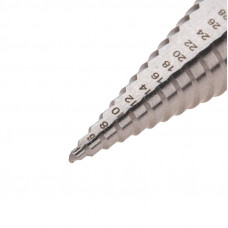 Набор ступенчатых сверл, 4-12,4-20,4-32мм, HSS-TiN, ТИТАН, 3 шт. KRANZ