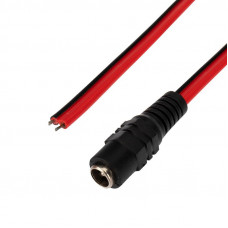 Разъем питания DC гнездо 2,5х5,5мм с проводом 20см REXANT