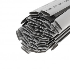 Трубка термоусаживаемая ТУТ нг 15,0/7,5мм, серая, упаковка 50 шт. по 1м REXANT