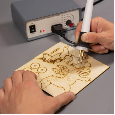 Доска для выжигания «Единорог на колесиках», 3D модель, 1 шт., пакет REXANT