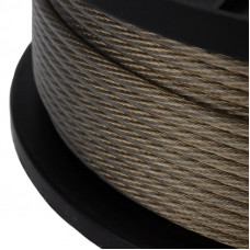 Трос стальной в ПВХ оплетке d=4,0мм, прозрачный (бухта 100м) REXANT