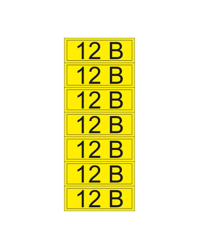 Наклейка знак электробезопасности «12 В» 35х100 мм REXANT (7 шт на листе)