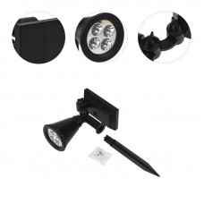 Светильник прожекторный настенный/грунтовый NEW AGE RGB со встроенным аккумулятором, солнечной панелью LAMPER