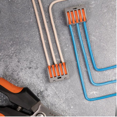 Универсальная клемма СМК 222-415, 5-проводная серая 0,08-2,5/4 мм² (40 шт/уп) REXANT