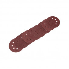 Диск абразивный на ворсовой основе, на липучке, перфорированный, P60, 125мм, 10 шт. KRANZ