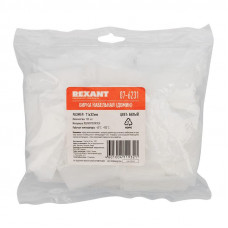 Бирка кабельная «Домик прямоугольный» белая (100 шт/уп) REXANT