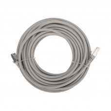 Патч-корд S/FTP, CAT 6A (10G), RJ45-RJ45, 28AWG, LSZH, серый, 10м REXANT