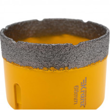 Коронка алмазная профессиональная по керамограниту и железобетону М14, вакуумное спекание, 68мм, для УШМ KRANZ