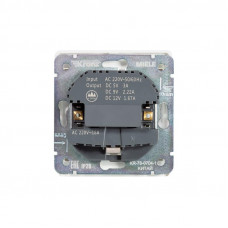 Розетка ROUND 1-ая с/з с/у з/ш 16А с USB A+C быстрой зарядки 5В/3А перламутр KRANZ