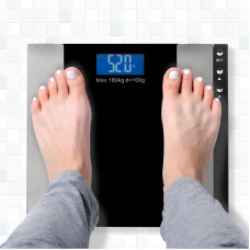 Весы напольные электронные до 180 кг с диагностикой, черные SMART Life REXANT