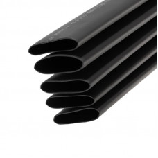 Трубка термоусаживаемая СТТК (3:1) двустенная клеевая 24,0/8,0мм, черная, упаковка 5 шт. по 1м REXANT