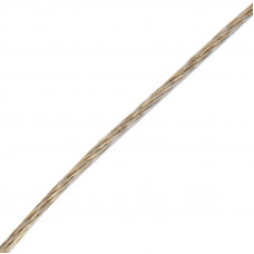 Трос стальной в ПВХ оплетке d=3,0мм, прозрачный (моток 20м) REXANT