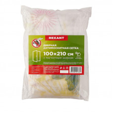 Дверная антимоскитная сетка 210х100см, с магнитами по всей длине, с цветами REXANT