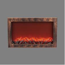 Светодиодный камин Ретро с эффектом живого огня 60,3х11х36,8см, работает от батареек 3хС (в комплект не входят) или от USB (в комплекте), бронзовый