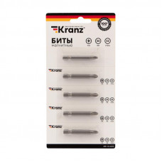 Бита PH 2x50 мм для шуруповерта сталь S2 5 шт. (лента) Kranz