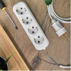 Колодка 4 гнезда c заземлением REXANT