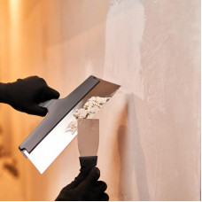 Шпатель фасадный 300 мм нержавеющая сталь, пластмассовая ручка REXANT