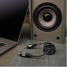 Шнур стерео гн. 3,5мм - стерео шт. 3,5мм 1,5м Gold REXANT