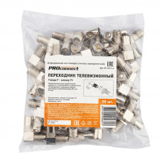 Переходник угловой гнездо F – штекер TV PROconnect
