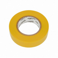 Изолента ПВХ 0,13х19мм, 25м, желтая KRANZ