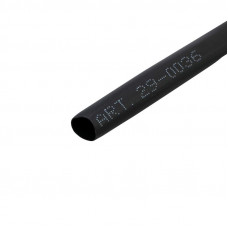 Трубка термоусаживаемая ТУТ нг 6,0/3,0мм, черная, ролик 2,44м REXANT