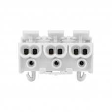 Клемма пружинная соединительная КСП 3-полюсная с монтажными ножками (100 шт./уп.) REXANT