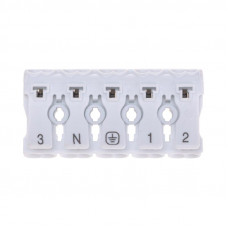 Клемма пружинная соединительная КСП 5-полюсная с монтажными ножками (50 шт./уп.) REXANT