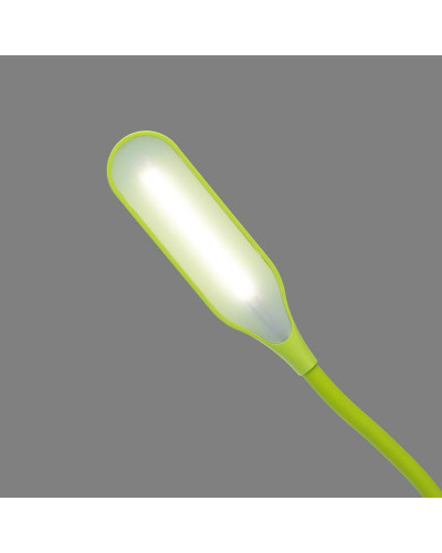 Светильник настольный Click 4Вт, LED, 4000К, диммируемый 3 ступени, заряжаемый, на прищепке, зеленый REXANT