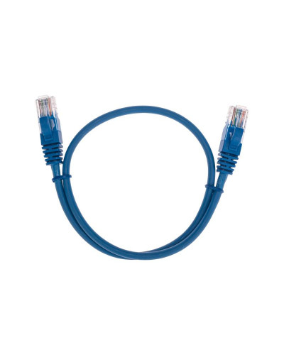 Патч-корд U/UTP, CAT 5e, RJ45-RJ45, 26AWG, LSZH, синий, 0,5м REXANT