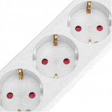 Удлинитель STANDARD 3 гнезда, 5м, 3х1,0мм², с/з, с выключателем, 2 USB, белый REXANT