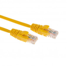 Патч-корд U/UTP, CAT 6, RJ45-RJ45, 26AWG, LSZH, желтый, 1м REXANT