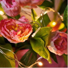 Гирлянда Твинкл Лайт 4 м, прозрачный ПВХ, 25 LED, цвет ТЕПЛЫЙ БЕЛЫЙ