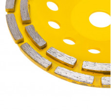 Чашка алмазная шлифовальная, двухрядная, 180х22,2мм KRANZ