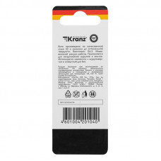 Бита шестигранная для шуруповерта HEX3х50 мм (2 шт./уп.) Kranz