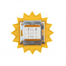 Выключатель одноклавишный HAPPY Солнце с/у, желтый KRANZ