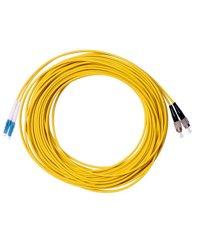 Патч-корд оптический переходной (SM), 9/125 (OS2), LC/UPC-FC/UPC, (Duplex), LSZH, 15м REXANT