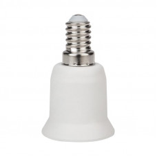 Переходник цокольный Е14-Е27 белый REXANT