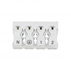 Клемма пружинная соединительная КСП 4-полюсная с монтажными ножками (50 шт./уп.) REXANT