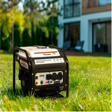 Генератор инверторный KR3500IO, 3,5кВт, 230В, 7л, открытый корпус, ручной старт KRANZ