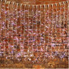 Гирлянда светодиодная Занавес 2х1,5м 360 LED БЕЛЫЙ белый КАУЧУК IP67 постоянное свечение 230В блок в комплекте NEON-NIGHT